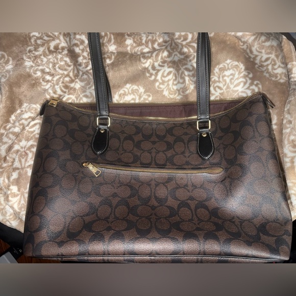 Coach Black and Brown Signature Tote - Picture 3 of 12
